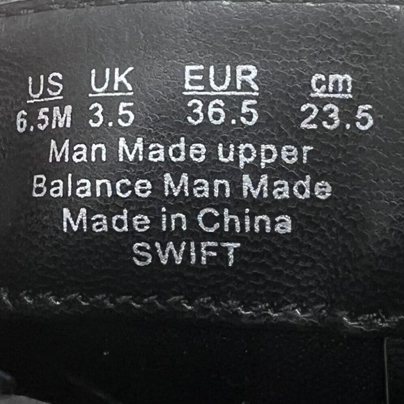 Lifestride Swift Womens‎ Black Wedge Boots Zip Closure Faux Leather Size 6.5 - Picture 8 of 10